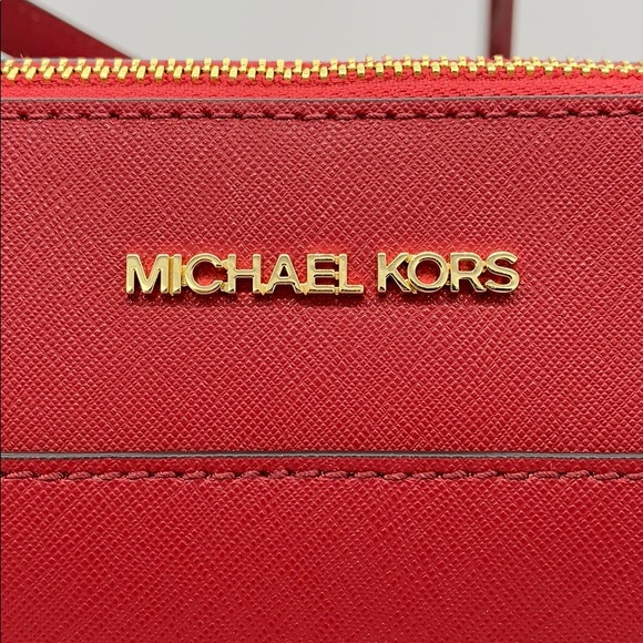 MICHAEL KORS CIARA LG TZ TOTE SCARLET 35T8GC6T9L - Picture 10 of 16